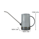 Succulent Watering Bottle Plastic Transparent Watering Bottle Long Nozzle Watering Pot - Rear View