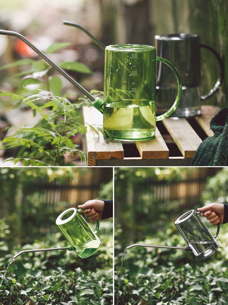 Succulent Watering Bottle Plastic Transparent Watering Bottle Long Nozzle Watering Pot