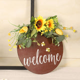 Welcome Sign Multifunctional Delicate Stylish Handcrafted Welcome Wreath Decoration for Front Door