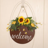 Welcome Sign Multifunctional Delicate Stylish Handcrafted Welcome Wreath Decoration for Front Door