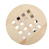 Wooden Mobile Flower Tray with 6 Wheels 360 Degree Rotating Rolling Plant Stand for Home