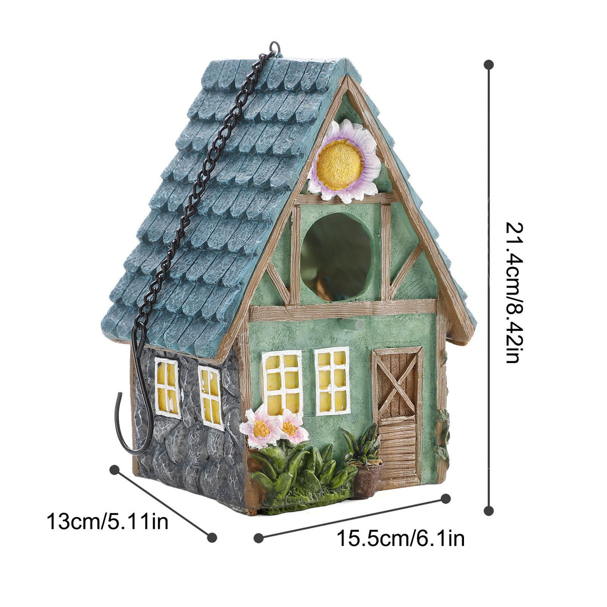 Bird House Bird Nest Resin Decoration Bird House Statue Garden Decoration