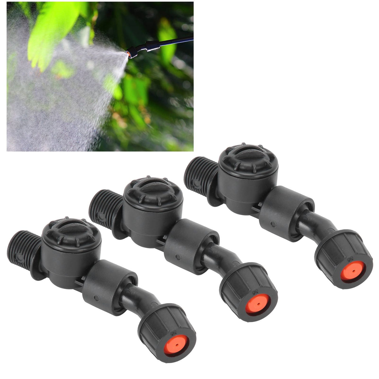 3Pcs G3/8 DN10 Spray Nozzles Agricultural Electric Insecticide Sprayer Accessories