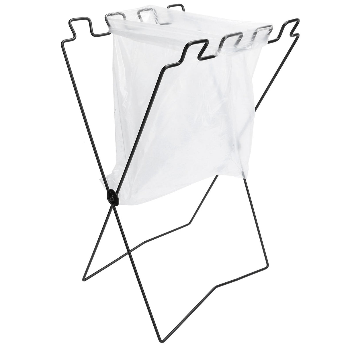 BBQ Picnic Portable Trash Bag Rack Environmental Protection Iron Wire Folding Shelf