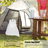 BBQ Picnic Portable Trash Bag Rack Environmental Protection Iron Wire Folding Shelf