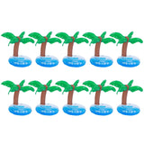 10Pcs Inflatable Drink Holder PVC Floating Cup Mat for Swimming Pool Party Beach