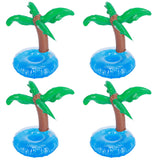 10Pcs Inflatable Drink Holder PVC Floating Cup Mat for Swimming Pool Party Beach - Rear View