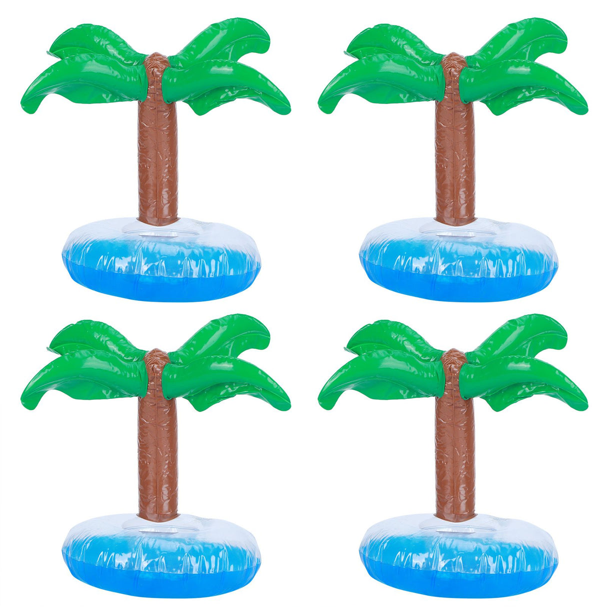 10Pcs Inflatable Drink Holder PVC Floating Cup Mat for Swimming Pool Party Beach
