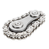 Sprocket Fingertip Gearwheel Rotating Sprocket Flywheel Toy Relieve Stress Decompression ToySilver