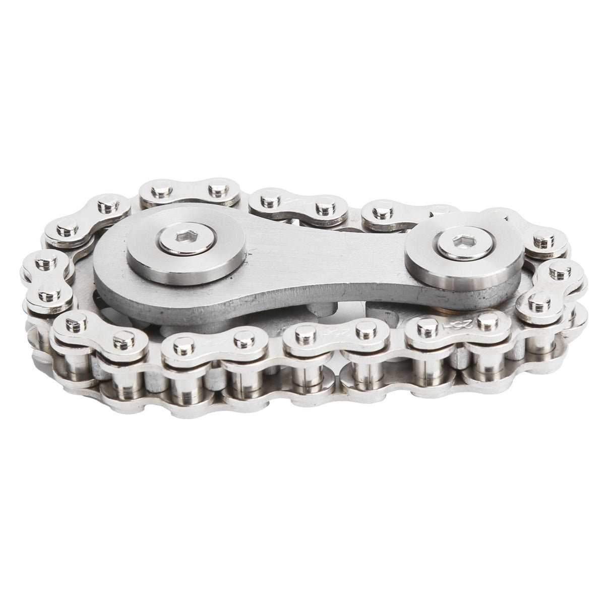 Sprocket Fingertip Gearwheel Rotating Sprocket Flywheel Toy Relieve Stress Decompression ToySilver