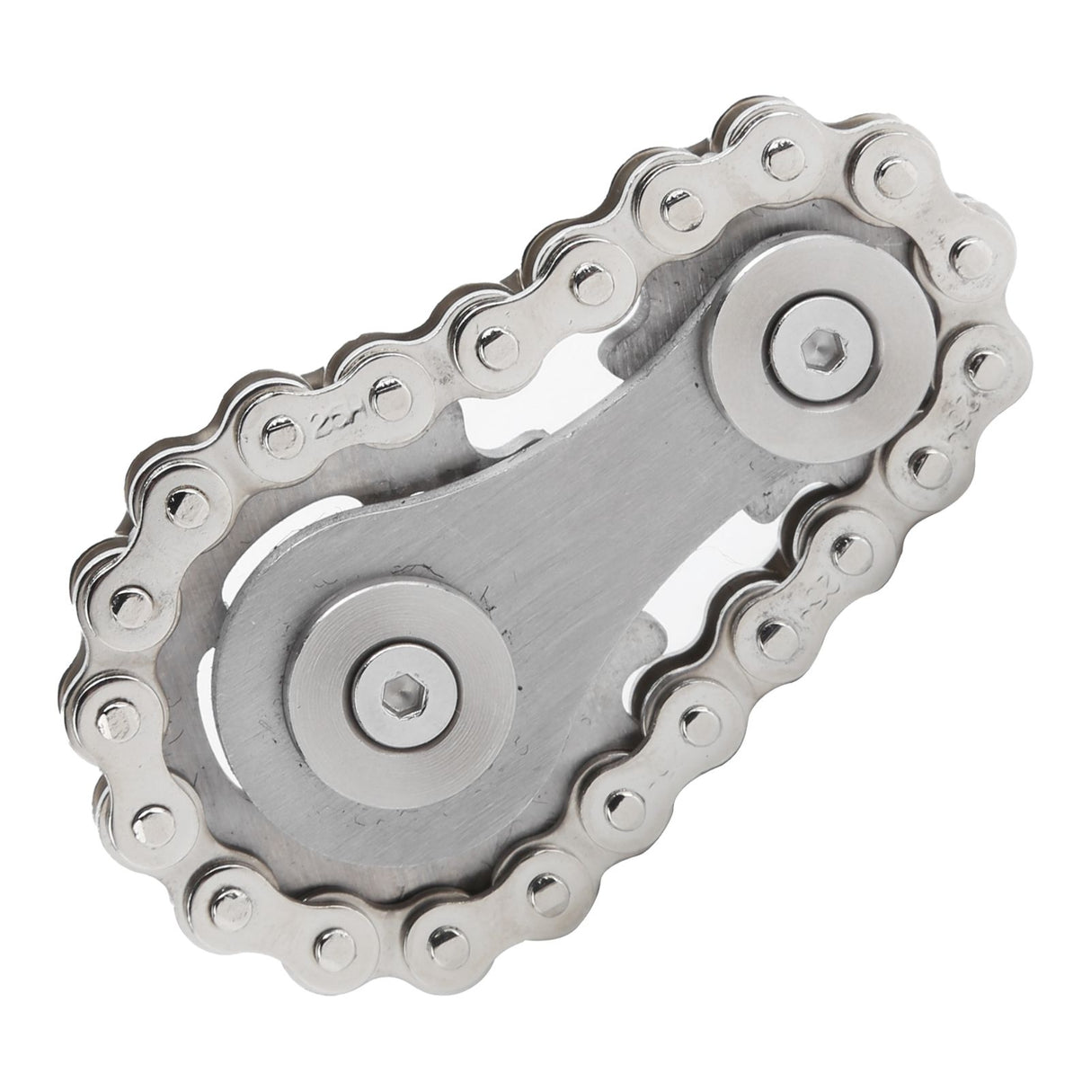 Sprocket Fingertip Gearwheel Rotating Sprocket Flywheel Toy Relieve Stress Decompression ToySilver