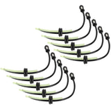 10Pcs Fuel Filter Hose Assembly Kit Replacement for GX35 Lawn Mower Brush Cutter Parts - 45-Degree Angle