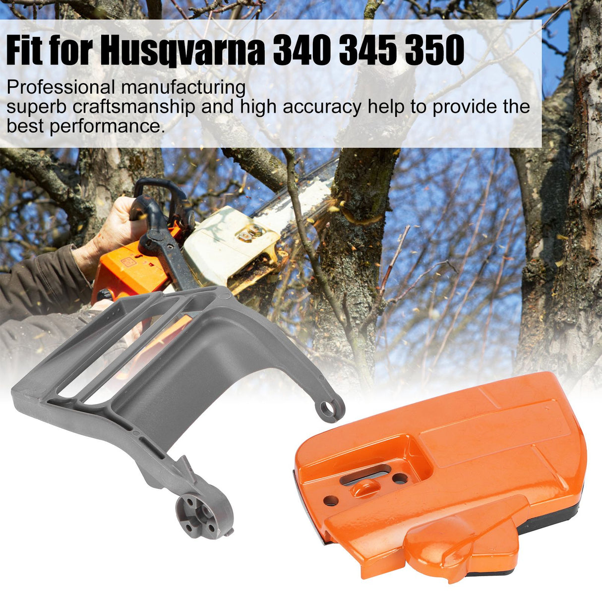 Chain Brake Side Cover Hand Guard Fit for Husqvarna 340 345 350 Chainsaw Tool Parts