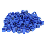 100Pcs Bird Foot Rings Bands 10mm 001-100 Numbered Pigeons Identify Clip Poultry SupplyBlue