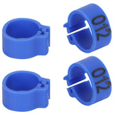 100Pcs Bird Foot Rings Bands 10mm 001-100 Numbered Pigeons Identify Clip Poultry SupplyBlue