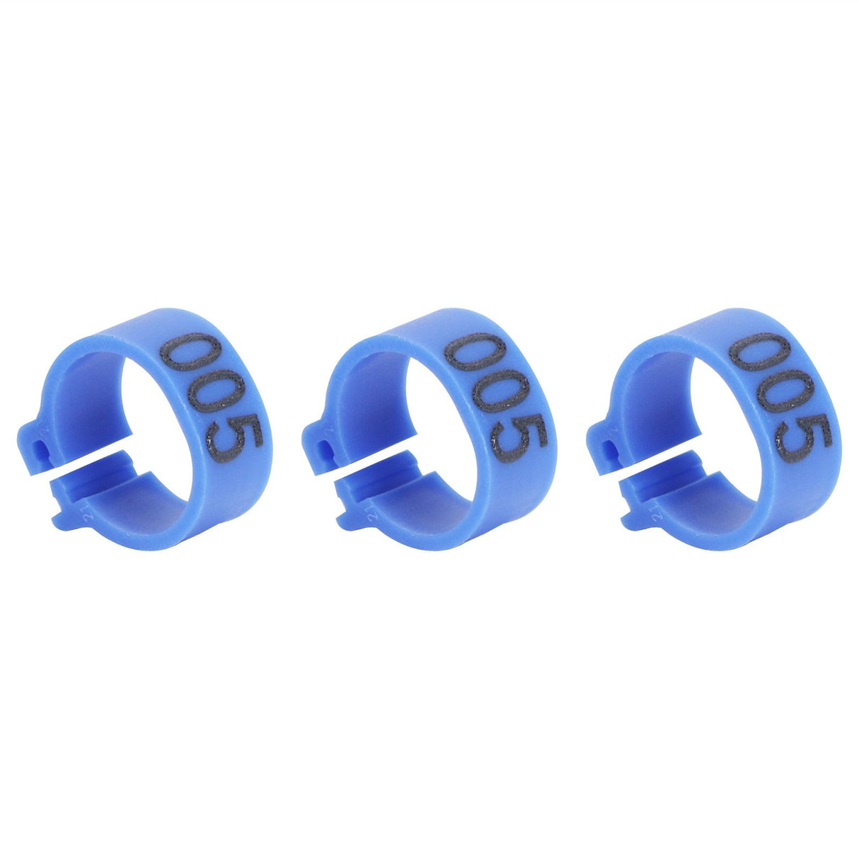 100Pcs Bird Foot Rings Bands 10mm 001-100 Numbered Pigeons Identify Clip Poultry SupplyBlue