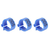 100Pcs Bird Foot Rings Bands 10mm 001-100 Numbered Pigeons Identify Clip Poultry SupplyBlue