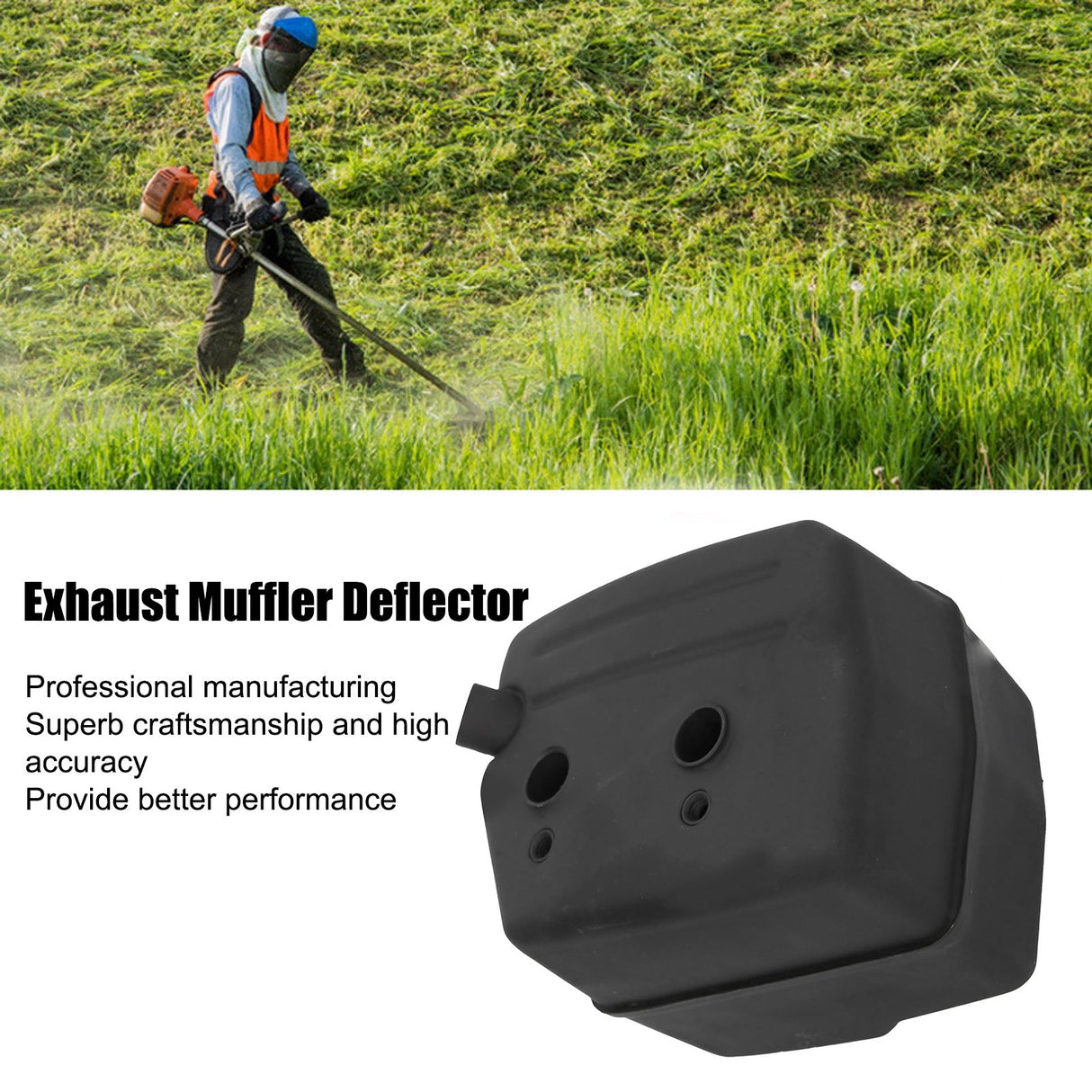 Exhaust Muffler Silencer Deflector Kit Accessory Fit for Husqvarna 61 268 272 272XP