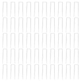 50Pcs Garden Stakes Ground Staple Spikes U shaped Fixer Weed Barrier Fabric Landscape Lawn