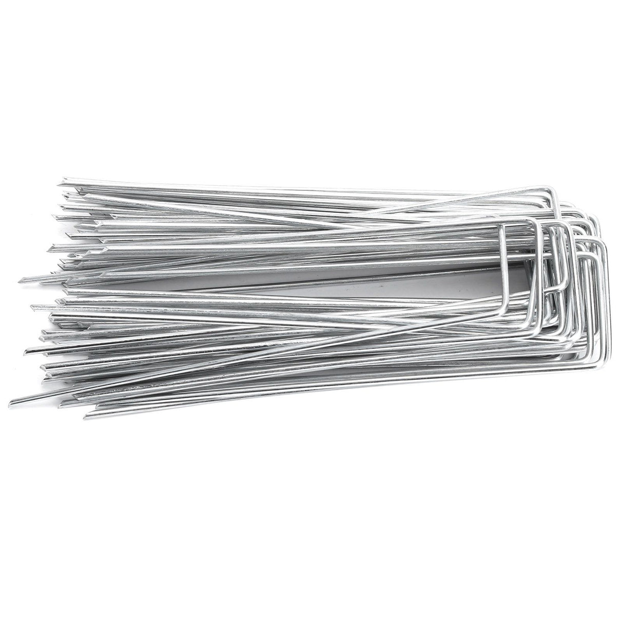 50Pcs Garden Stakes Ground Staple Spikes U shaped Fixer Weed Barrier Fabric Landscape Lawn