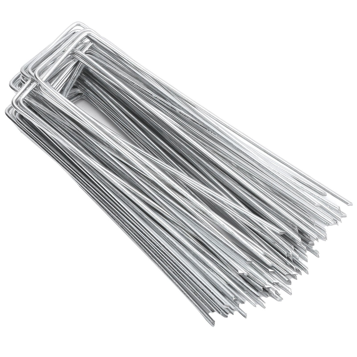 50Pcs Garden Stakes Ground Staple Spikes U shaped Fixer Weed Barrier Fabric Landscape Lawn