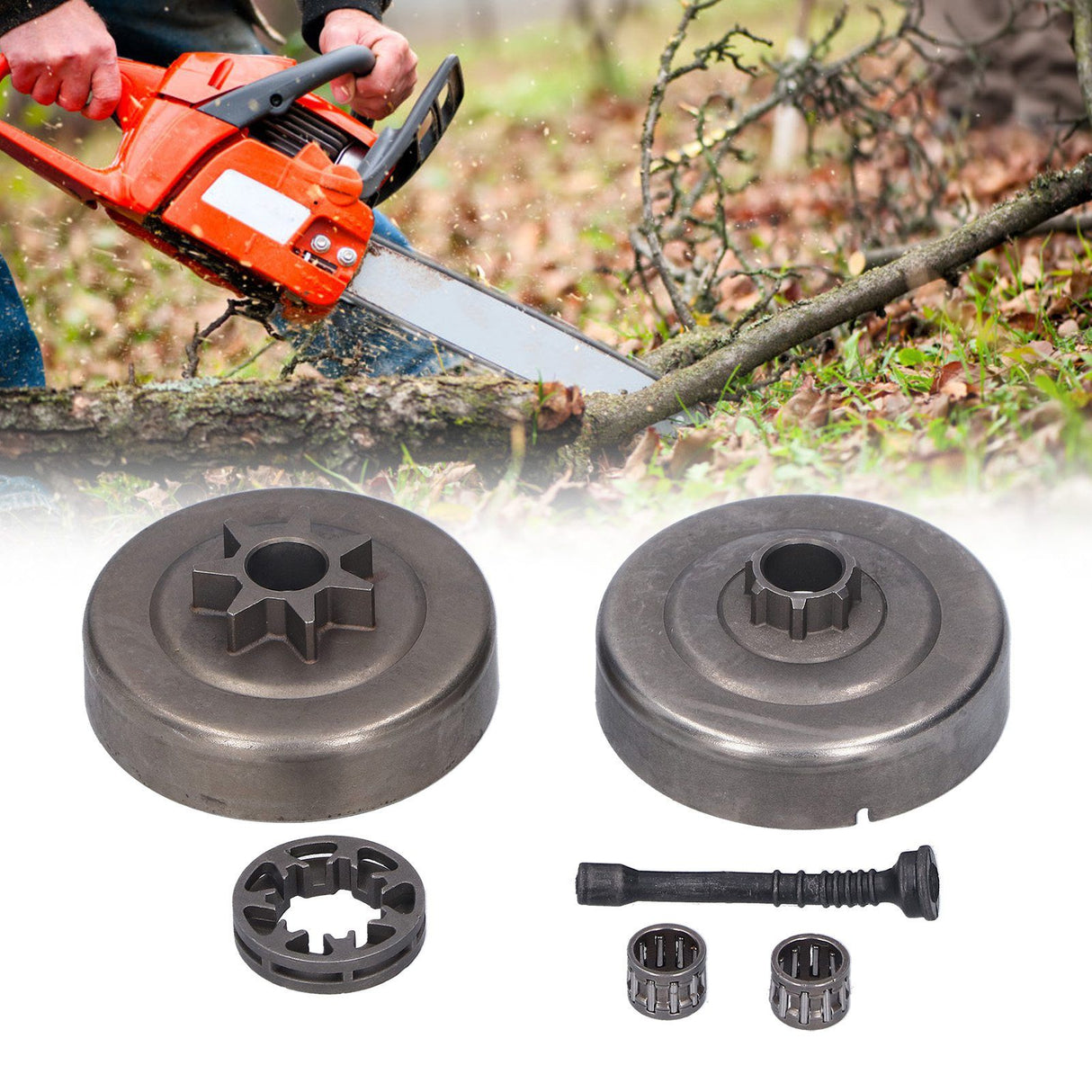 Clutch Drum Bearing 7‑325 Rim Sprocket Replacement Fit for Stihl MS250 Chainsaw