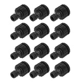 12PCS G1/2 G3/4 Female Thread Faucet Garden Hose Adapter Reusable Connector Fittings