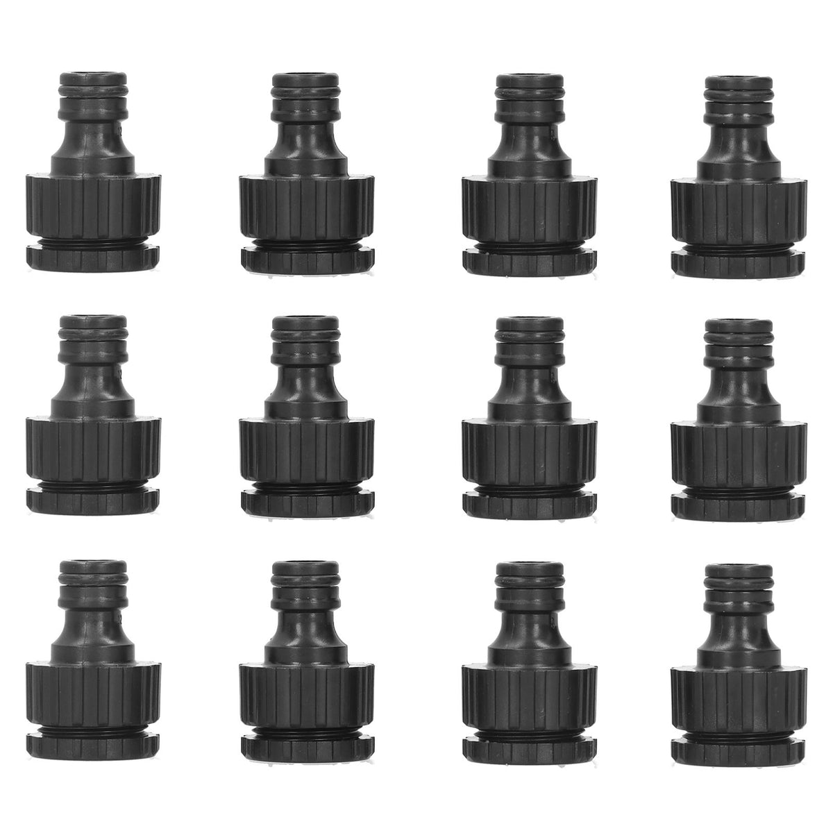 12PCS G1/2 G3/4 Female Thread Faucet Garden Hose Adapter Reusable Connector Fittings