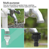 12PCS G1/2 G3/4 Female Thread Faucet Garden Hose Adapter Reusable Connector Fittings - Extra Image