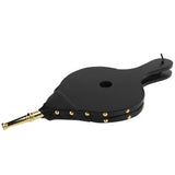 Fireplace Bellows Manual Wood Air Blower for Outdoor Camping BBQ Grill Chimney Fire ToolsGold Nozzle - Rear View