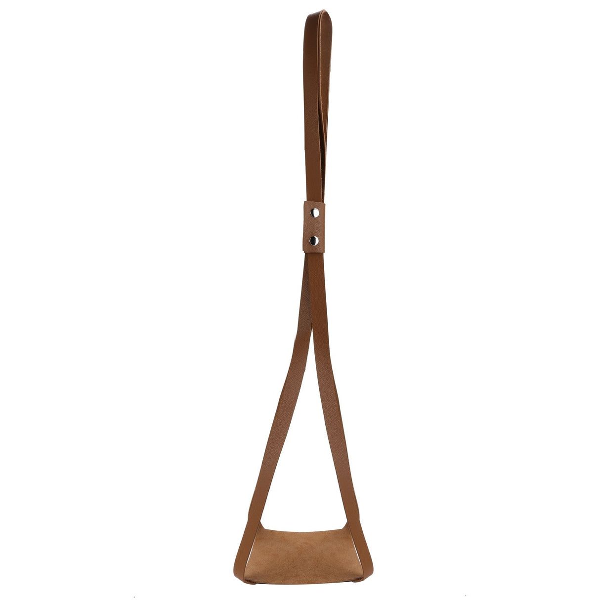 PU Leather Plant Hanger Planter Flowerpot Hanging Holder Home Decor Garden DecorationBrown Square Bottom
