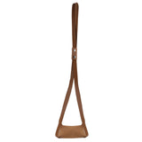 PU Leather Plant Hanger Planter Flowerpot Hanging Holder Home Decor Garden DecorationBrown Square Bottom - Front View
