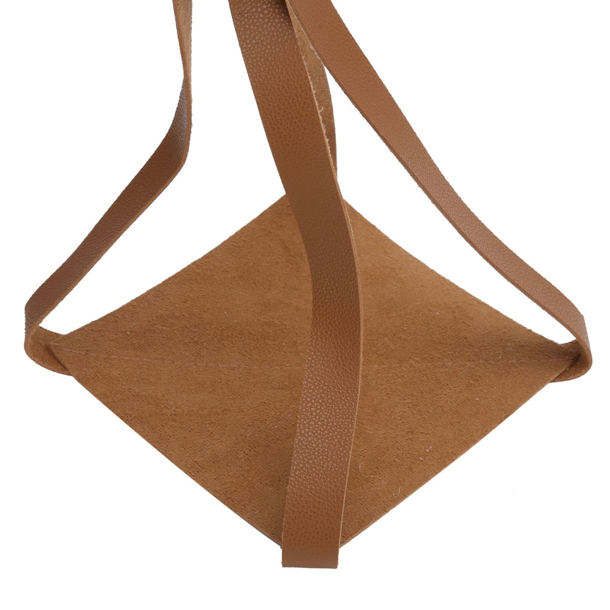 PU Leather Plant Hanger Planter Flowerpot Hanging Holder Home Decor Garden DecorationBrown Square Bottom