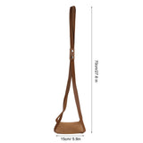 PU Leather Plant Hanger Planter Flowerpot Hanging Holder Home Decor Garden DecorationBrown Square Bottom