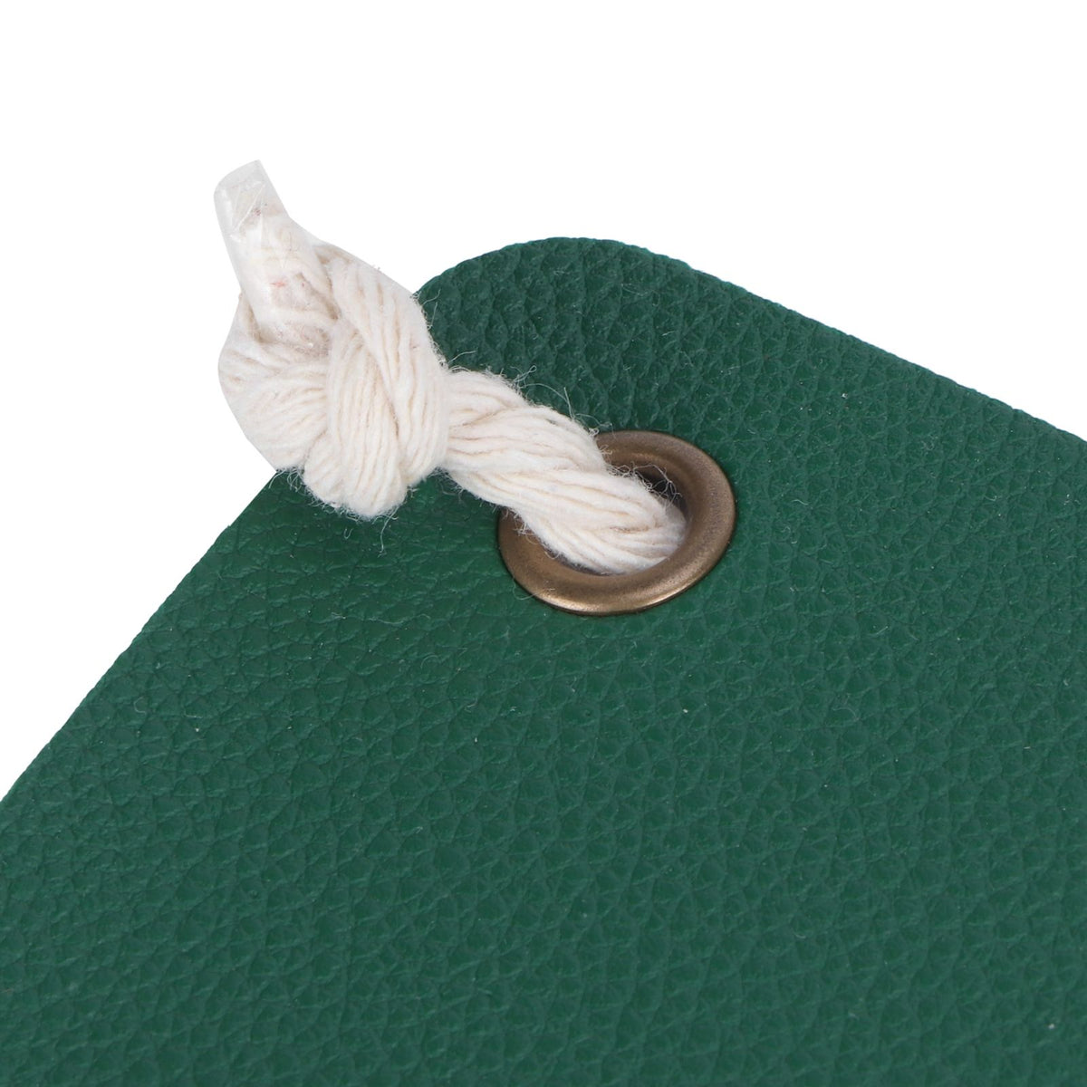 Planter Holder Flowerpot Hanging Rack Hanger with PU Leather Base Cotton Rope for GardeningGreen 10cm