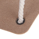 Planter Holder Flowerpot Hanging Rack Hanger with PU Leather Base Cotton Rope for GardeningYellow 10cm