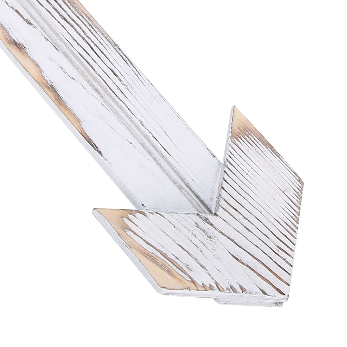 2PCS Wooden Arrows Decor Sign Wall Art Decor Farmhouse Courtyard Wedding SuppliesWhite