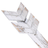 2PCS Wooden Arrows Decor Sign Wall Art Decor Farmhouse Courtyard Wedding SuppliesWhite