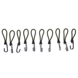 10pcs Tent Elastic Rope with Hook Camping Tent Fixation Elastic Rope Accessories