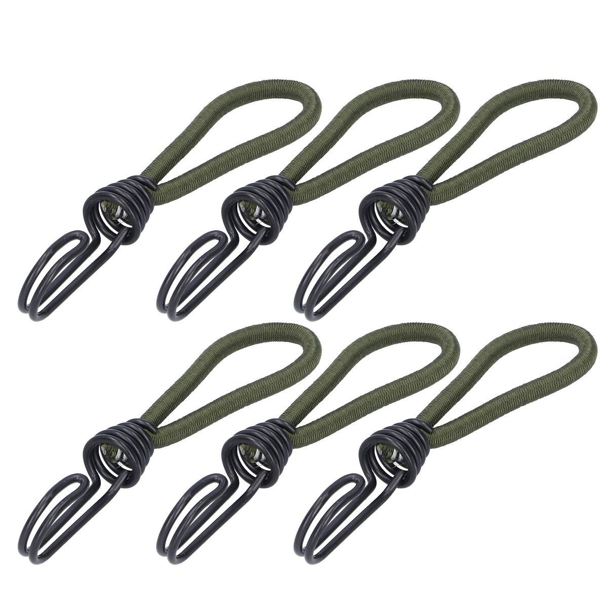 10pcs Tent Elastic Rope with Hook Camping Tent Fixation Elastic Rope Accessories