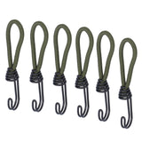 10pcs Tent Elastic Rope with Hook Camping Tent Fixation Elastic Rope Accessories - Low Angle