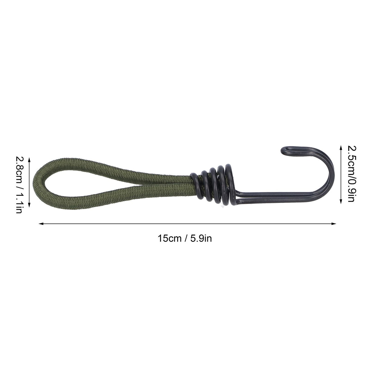 10pcs Tent Elastic Rope with Hook Camping Tent Fixation Elastic Rope Accessories