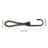 10pcs Tent Elastic Rope with Hook Camping Tent Fixation Elastic Rope Accessories