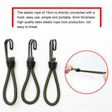 10pcs Tent Elastic Rope with Hook Camping Tent Fixation Elastic Rope Accessories - Extra Image