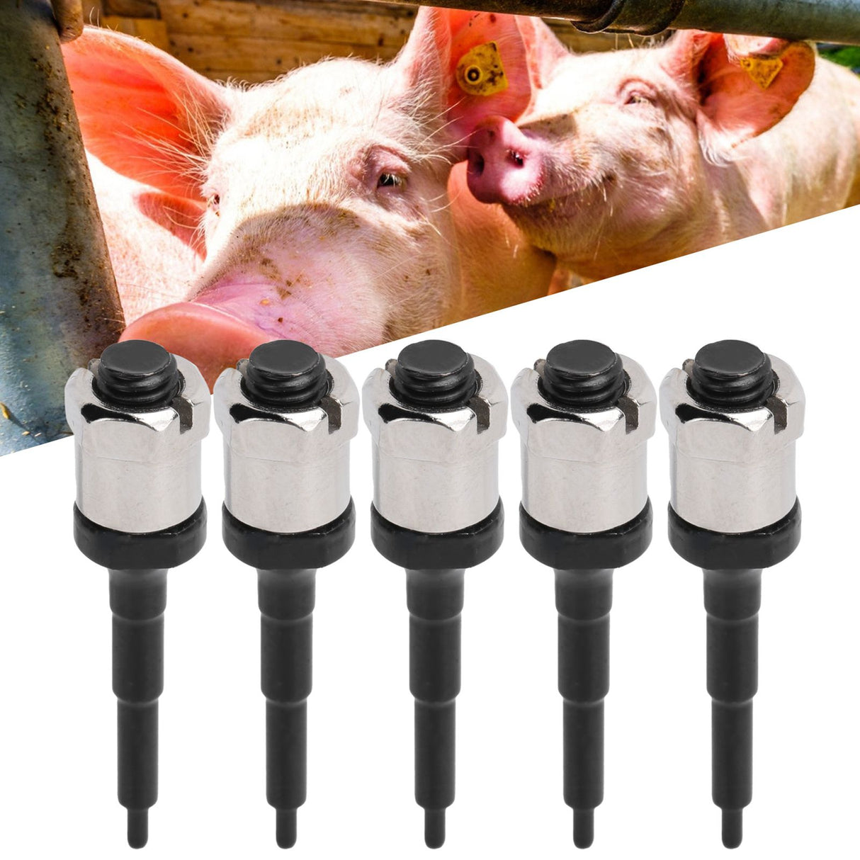 5PCS Ear Tag Needle Pin for Cattle Cows Pigs Goats Sheep Ear Tag Applicator Pliers Livestock Use