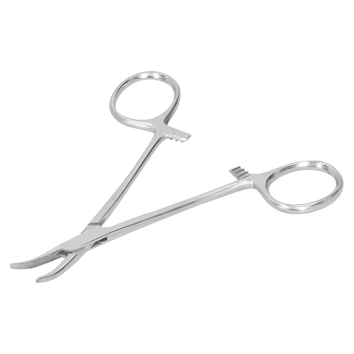 12.5cm Curved Hemostatic Forceps Stainless Steel Hair Tweezers Pliers Livestock Accessory