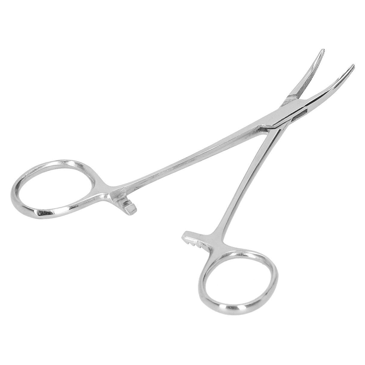 12.5cm Curved Hemostatic Forceps Stainless Steel Hair Tweezers Pliers Livestock Accessory