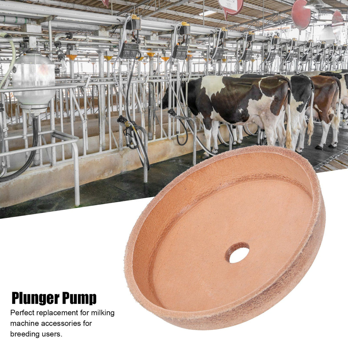 Faux Leather Plunger Pump High Pressure Resistant Milker Piston Milking Machine Spare Parts