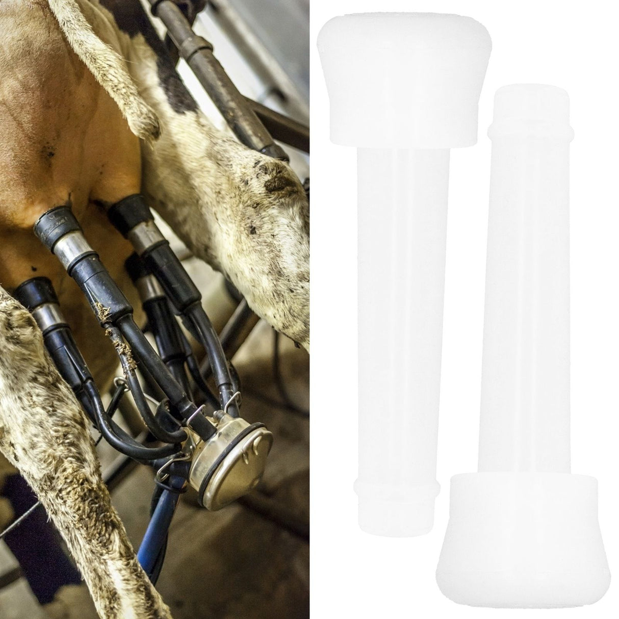 2PCS Milk Liner Silicone Milking Machine Lining Replacement Parts for Cow Milking Machine