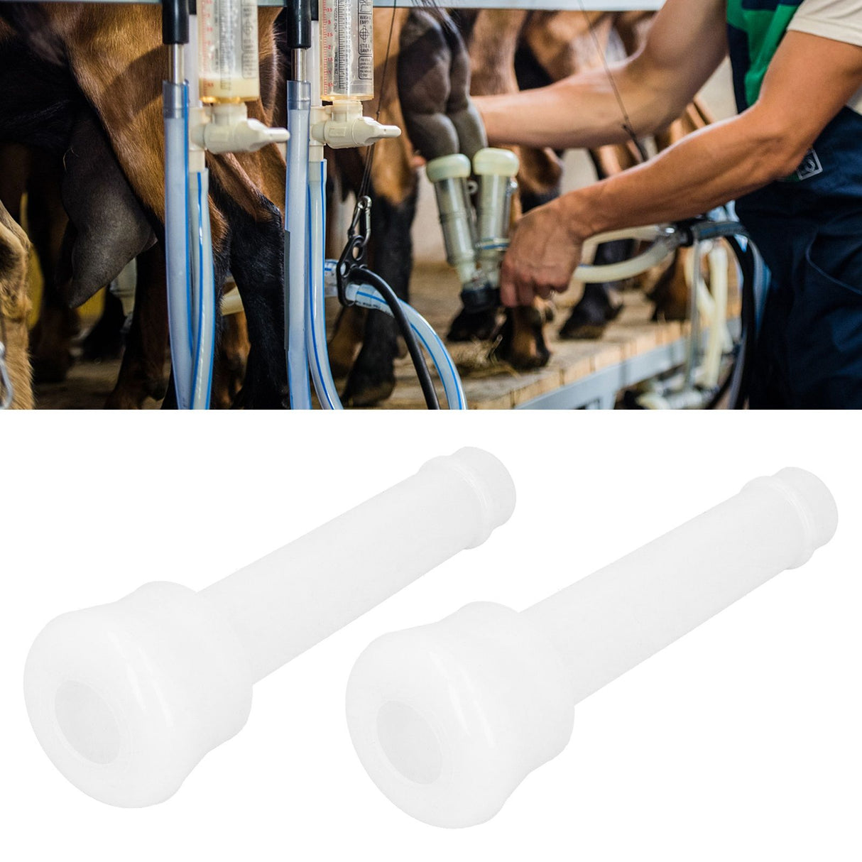 2PCS Milk Liner Silicone Milking Machine Lining Replacement Parts for Cow Milking Machine